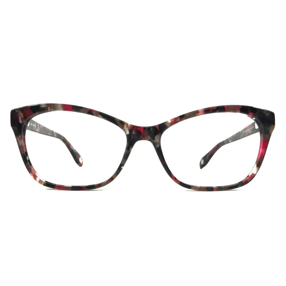FYSH Eyeglasses Frames 3726 S408 Raspberry Petal Cat Eye Marbled 55-16-140